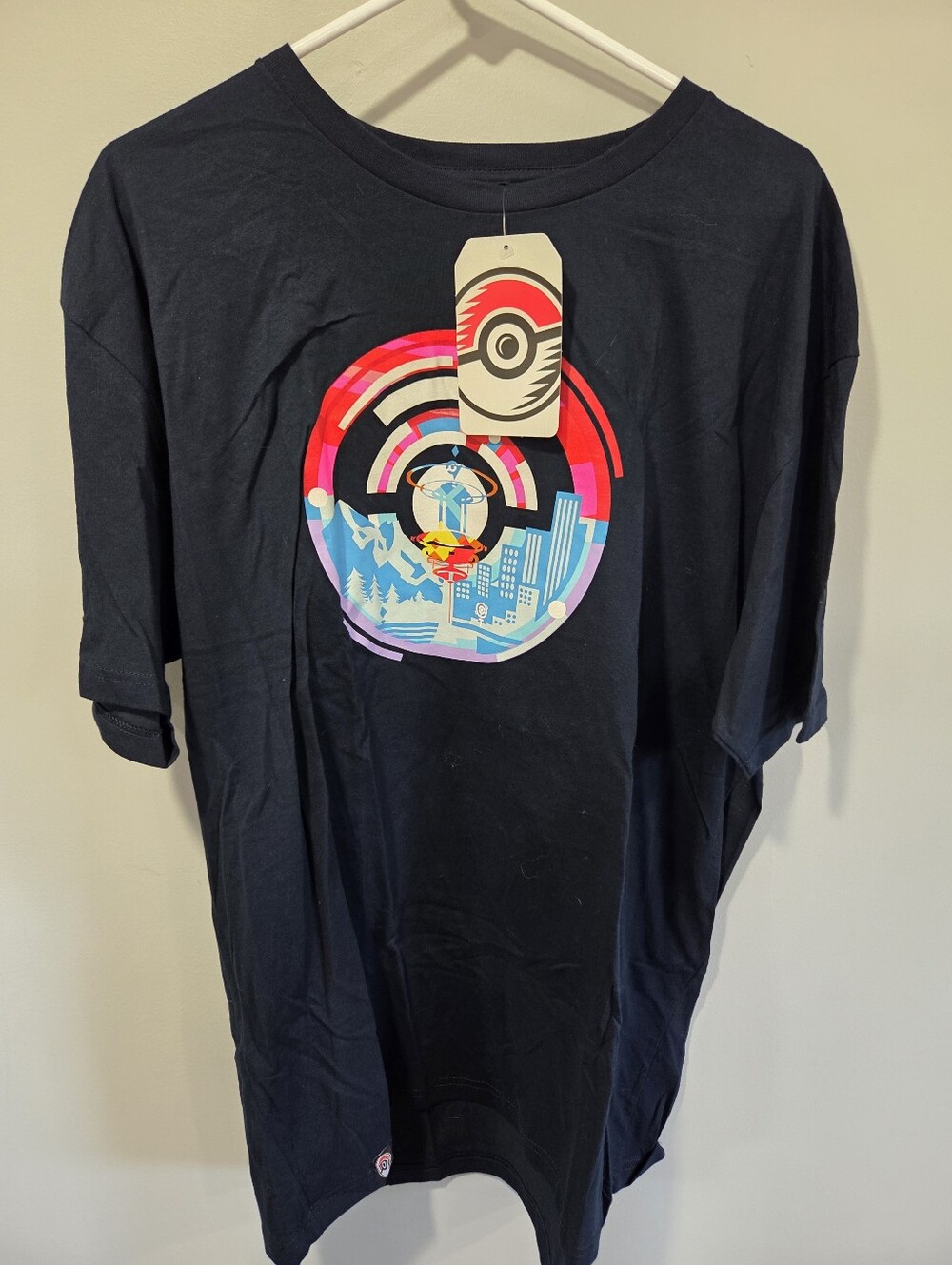 NWT Pokemon Go Fest 2021 2XL Mens Double-sided Graphic Logo Short Sleeve Te